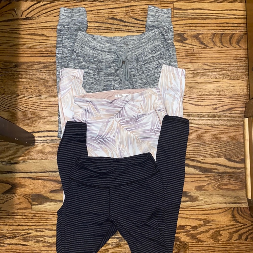 Variety of leggings and joggers